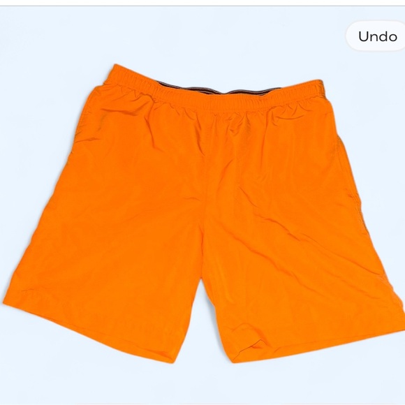 Lands' End Orange Athletic Shorts Vibrant and Lightweight - Picture 1 of 2
